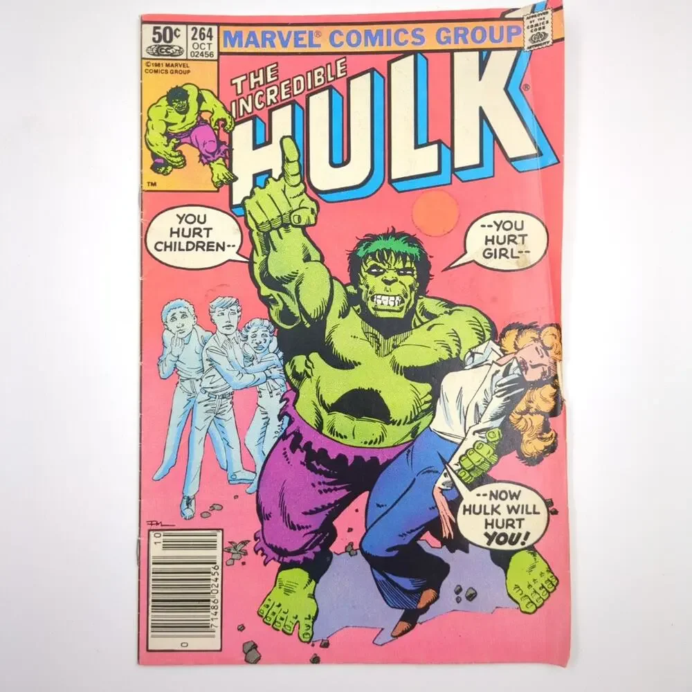 The Incredible Hulk Comic Lot of 3 Issues #190, 254, 264 Marvel Bronze Age VG